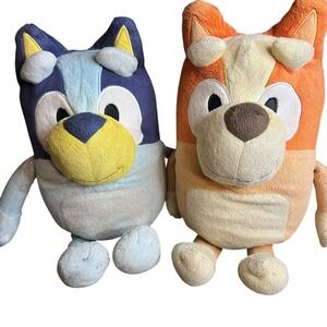 Lot Of 2 Bluey and Bingo Talking 12" Plush‎ Stuffed Toys by Moose (Working) Set